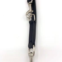 Load image into Gallery viewer, Double ended black leather dog training lead
