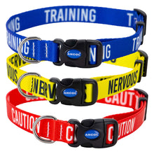 Load image into Gallery viewer, awareness dog collars with wording