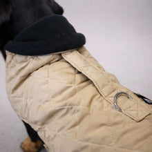 Load image into Gallery viewer, dachshund waterproof quilted coat - fleece lined - pockets