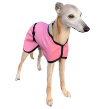 Load image into Gallery viewer, whippet coat in pink. Waterproof, windproof winter whippet rain coat