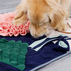 Snuffle Blankets - Fleece blanket to hide dog treats in for fun
