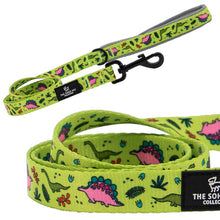 Load image into Gallery viewer, dinosaur dog collars and leads