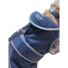Load image into Gallery viewer, dog coat with leg straps and harness hole