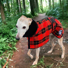 Load image into Gallery viewer, Fleece faux fur lumberjack sighthound coat