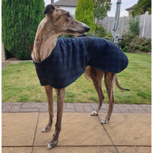Load image into Gallery viewer, greyhound kennel coat. for indoor dressing gown or pyjamas pjs
