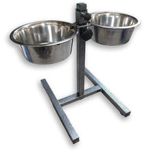 Load image into Gallery viewer, Raised dog feeding bowl set