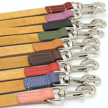 Load image into Gallery viewer, Leather Leads to Match Fishtail Sighthound Collars
