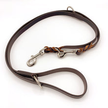 Load image into Gallery viewer, Premium Brown Leather Dog Training lead - Braided