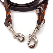 Load image into Gallery viewer, Premium Brown Leather Dog Training lead - Braided