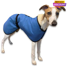 Load image into Gallery viewer, royal blue microfibre whippet coats
