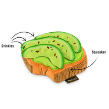 Load image into Gallery viewer, avocado plush squeaky dog toy
