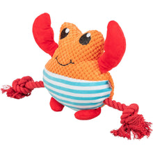 Load image into Gallery viewer, Toy crab with a red rope on a white background