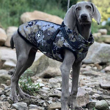 Load image into Gallery viewer, camo dog coat with built in harness