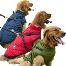 Load image into Gallery viewer, built in harness dog coat