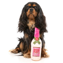Load image into Gallery viewer, rose wine dog toy
