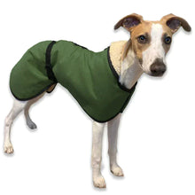 Load image into Gallery viewer, olive green microfiber whippet coats
