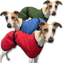 Load image into Gallery viewer, microfiber whippet coats. new colours available. Waterproof and windproof. anti-rustle, low noise dog coats
