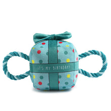 Load image into Gallery viewer, dog toy happy birthday blue