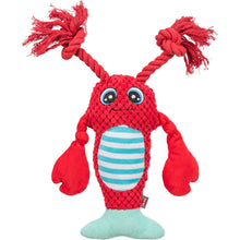 Load image into Gallery viewer, lobster dog toy with ropes