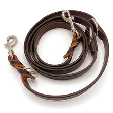 Load image into Gallery viewer, Premium Brown Leather Dog Training lead - Braided