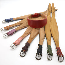 Load image into Gallery viewer, leather padded whippet greyhound saluki collars