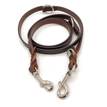 Load image into Gallery viewer, Premium Brown Leather Dog Training lead - Braided
