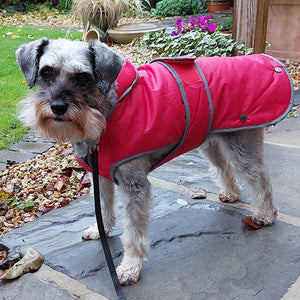 16'' Navy STORM GUARD Dog Coat with Harness Hole (3557)