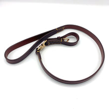 Load image into Gallery viewer, Premium Leather Lead/Leash with Brass Fittings