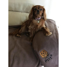 Load image into Gallery viewer, Personalised Embroidered Dog Blanket inc. Name