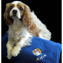 Load image into Gallery viewer, Personalised Embroidered Dog Blanket inc. Name