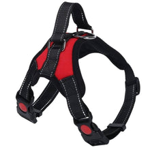 Load image into Gallery viewer, red dog harness with handle
