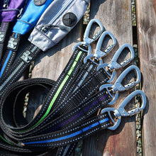 Load image into Gallery viewer, Heavy duty trigger hook with safety catch. Reflective detailing and built in poop bag holder