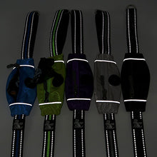 Load image into Gallery viewer, Reflective detail on our dog leads with built in poo bag for safety