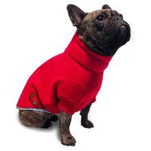 Load image into Gallery viewer, Polar fleece dog jumper on Frenchie. Ideal base layer on winter evening chilly walks
