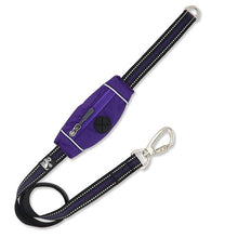 Load image into Gallery viewer, Purple dog lead with built in poo bag and reflective detailing