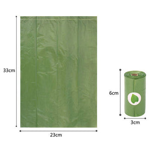 green eco frendly dog poo bags