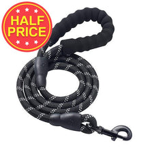 Load image into Gallery viewer, dog rope leads. various lengths and colours with reflective detailing