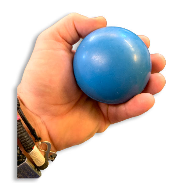 Blue rubber clearance ball