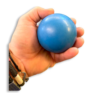 Blue Rubber Ball Dog Toy