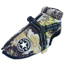 Load image into Gallery viewer, camouflage dog coat
