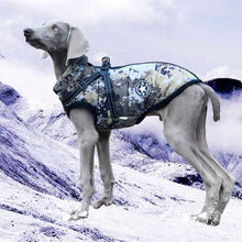 Load image into Gallery viewer, camo dog coat in the snow. perfect winter coat