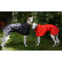 Load image into Gallery viewer, Whippet coat for summer. Lightweight greyhound coat. Cotton lined. The trendy whippet. 
