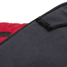 Load image into Gallery viewer, warm polar fleece lined dog coat with leg straps and harness hole