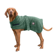 Load image into Gallery viewer, dog towel robe. dry your dog and keep them cosy and warm
