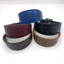 Load image into Gallery viewer, leather Italian greyhound collars uk