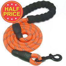 Load image into Gallery viewer, orange rope lead for dogs