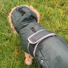 Load image into Gallery viewer, traditional parka coats for dogs. winter dog coat
