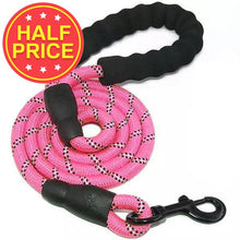 Load image into Gallery viewer, pink dog lead made from strong flexible roap