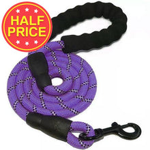 Load image into Gallery viewer, purple dog rope lead
