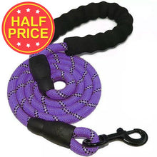 Load image into Gallery viewer, purple dog rope lead
